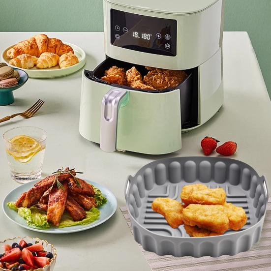 Reusable Baking Pan Non-Stick Waterproof Cooking Square Silicone Fryer Liner Grill Baking Pan Mat Kitchen Accessories