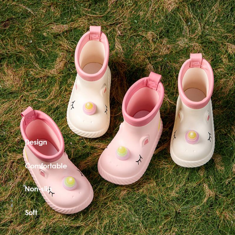 Children's Rain Boots Baby Rain Boots Non-slip Girls Lightweight Water Shoes Girls Waterproof Shoes