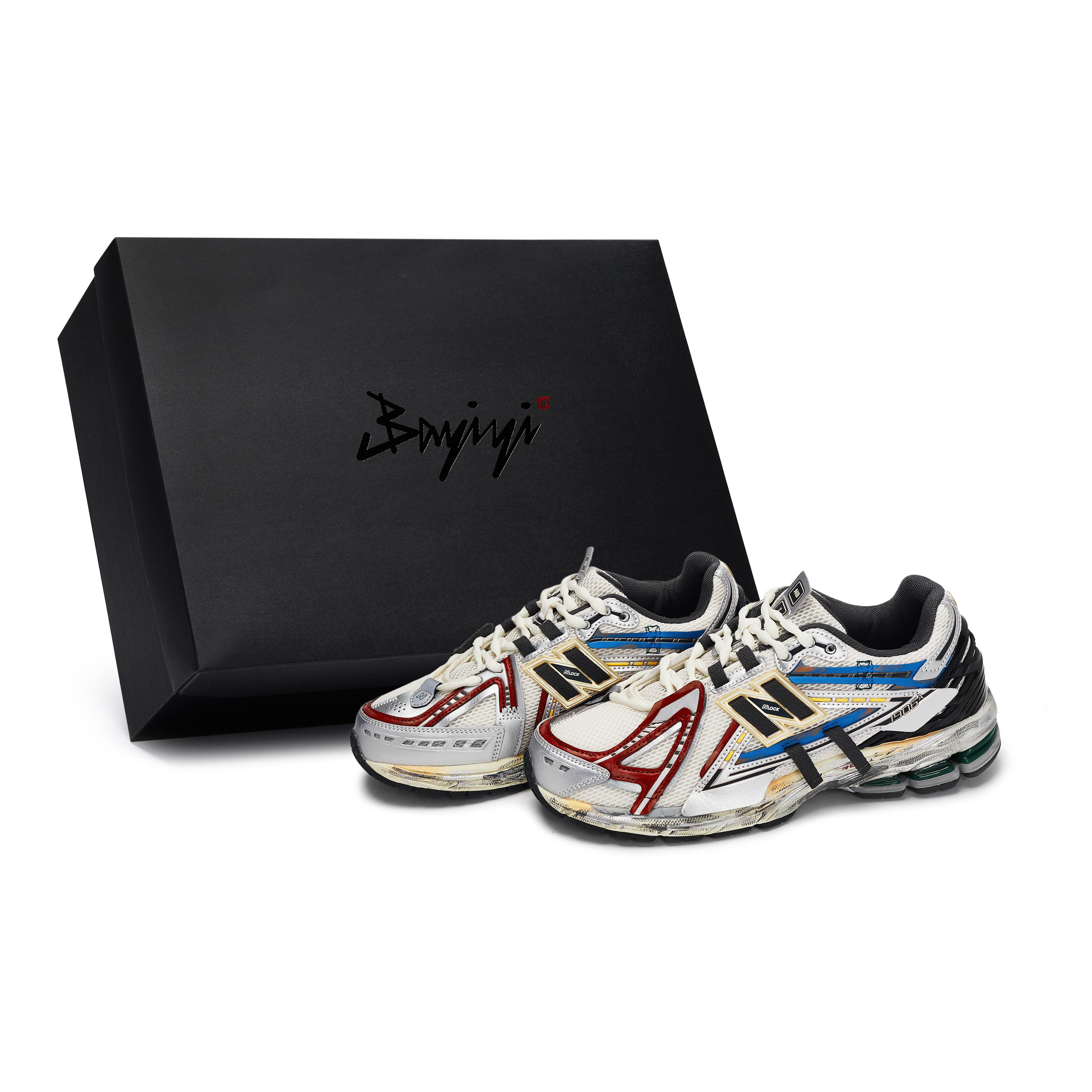

New Balance 1906 Abrasion Resistant Low top Running Shoes Men s Black White Gray Red M1906AD(Team80-S-BOX) D-Width 39.5