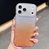 KEYSION Gradient Glitter Jewelled Phone Case for iPhone 16 17 Pro Max Air 16 Plus Wavy Border Lens Protector Shockproof Cover