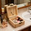 Small Size Wooden Packing Box Natural Square Jewelry Storage Box Handmade Smooth Finish Gift Box Jewelry and Small Item Storage