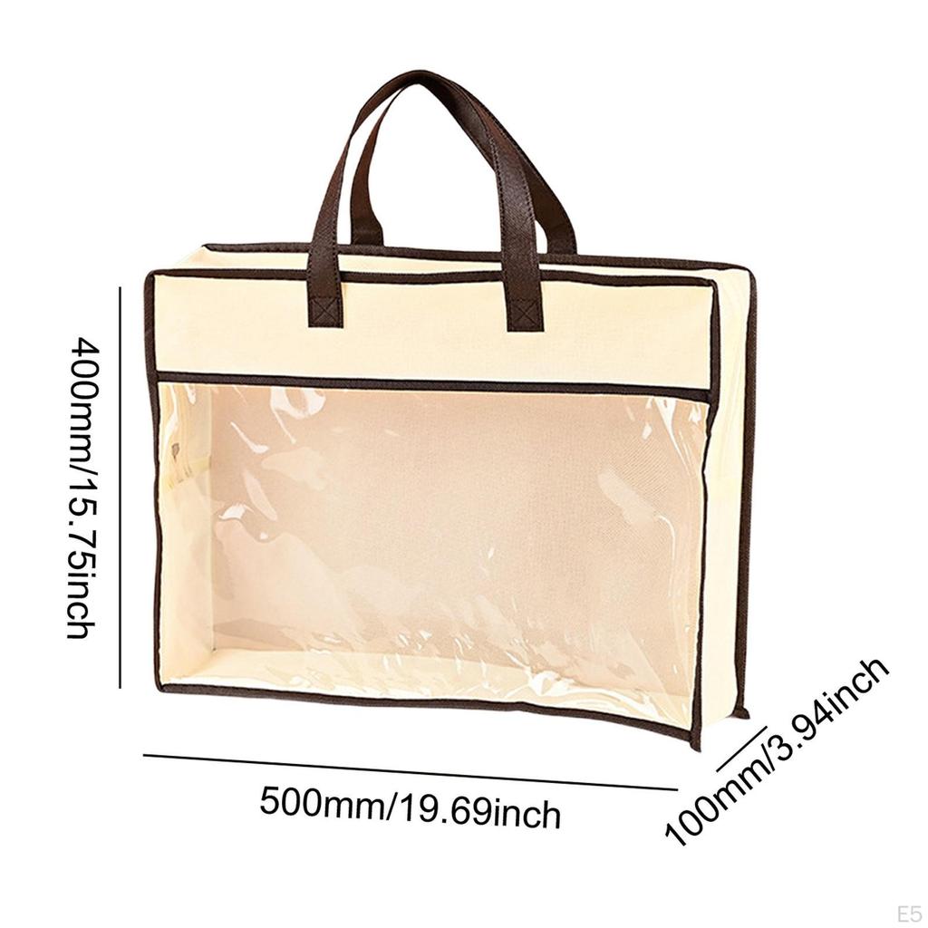 Handbag Dust Bag Purse Protector Beige Multifunctional Storage Organizer for Towels Bed Sheets