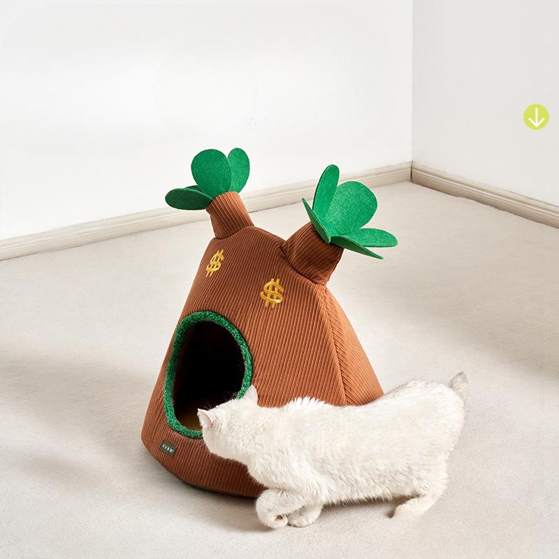 Closed Safe Cat Bed To Keep Warm In Winter Super Large Cat Bed