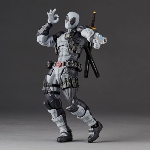 Kaiyodo Revoltech Amazing Yamaguchi Deadpool Ver. 2.5 X-Force Color, Approximately 170mm Tall, Non-scale PVC & ABS Painted Action Figure