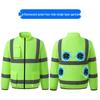 Men's Summer Cooling Vest with Fan and Reflective Strips for Construction Sites