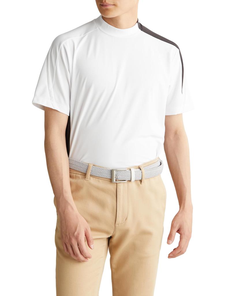 Golf Shirt GOLF Golf PF Stretch CB Tech Cut Mock White Glow [PUMA] Neck/Short Sleeve/627646 Men's