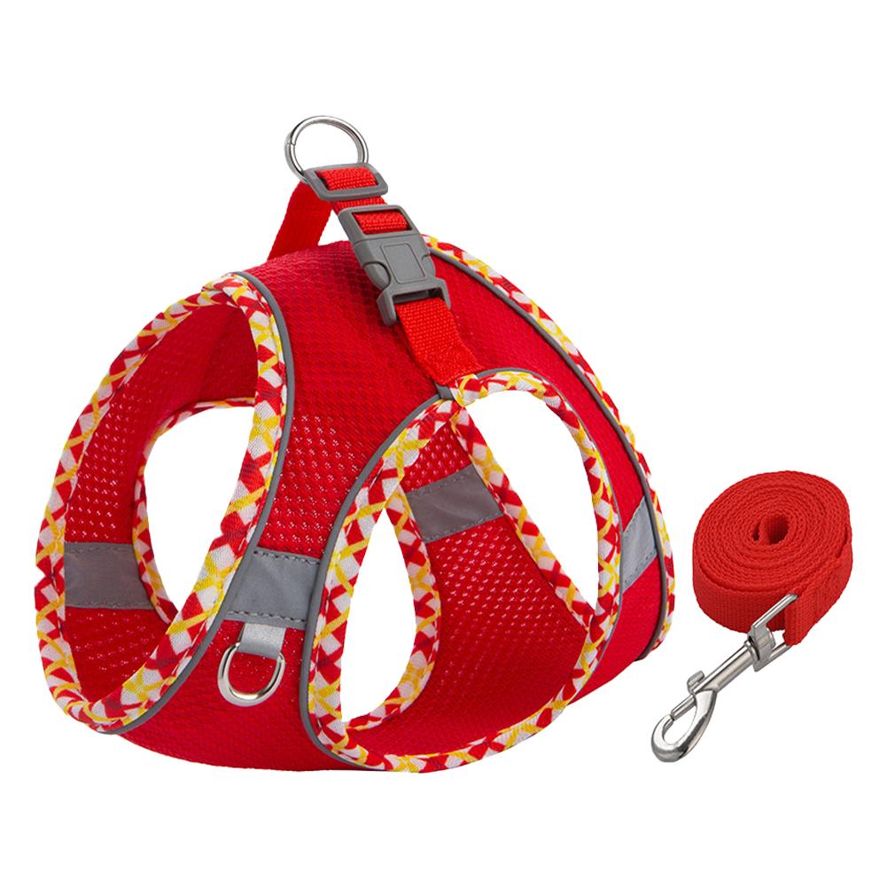 Small Medium Pet Dog Harness for Outdoor Use Set Dog Vest Strap Adjustable Breathable Harness for Dogs Puppy and Cats