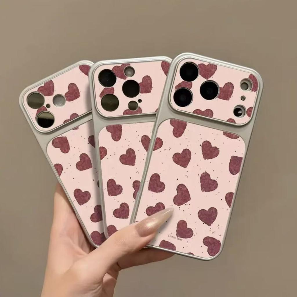 Second change is suitable for 17promax mobile phone case 16pro new 15 leather 14 Japanese and Korean 13 love 12x11