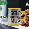 Thermal Self-Stirring Coffee/Tea Mug Yellow 350Ml