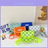 Adorable Mini Korean Style Children's Crossbody Bag With Checkered Pattern For Girls
