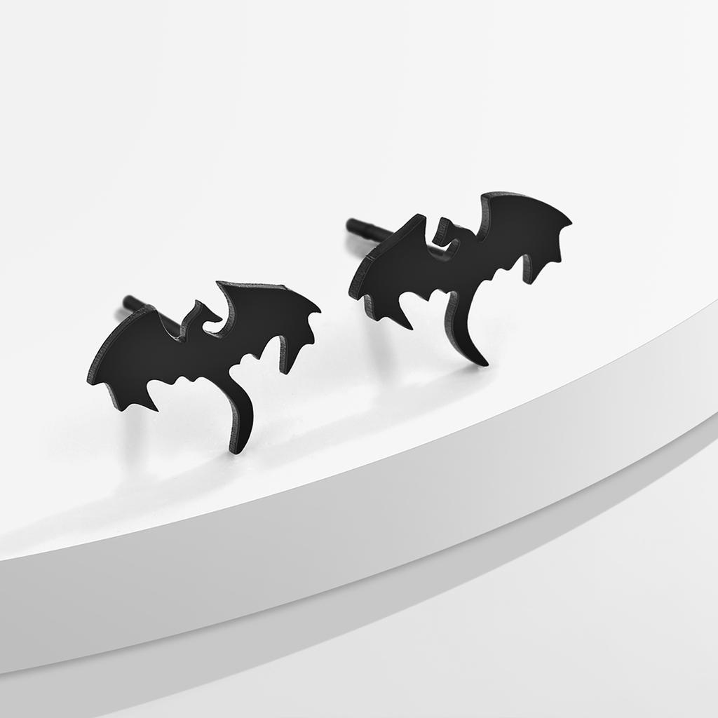 Kinitial Laser carved fashionable stainless steel earrings Shooting Stars dragon study earings anniversary gift