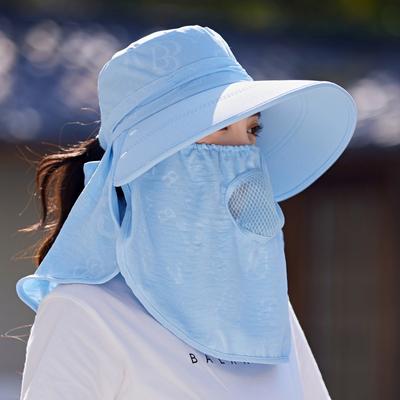 Damen Outdoor Rundum-Halsschutz Gesichtsmaske Sonnenhut UV-Schutz Schal Sonnenhut Bauernhut Teepflückhut