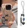 Cuteness Fish Handmade Beaded Phone Charm Unique Heart Key Holder Multifunctional Keychain Present for Girls and Women