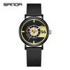 Sanda Nylon Strap Quartz Watch - Simple, Thin, Creative Dial, Waterproof, for Students and Sports