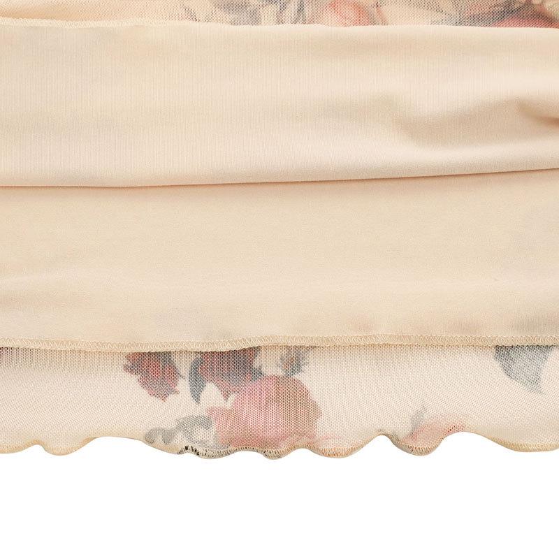 Spring/Summer French Style Rose Mesh Slip Dress
