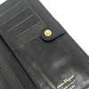 Salvatore Ferragamo Vala Wallet Long Wallet Bifold Long Wallet Leather Black