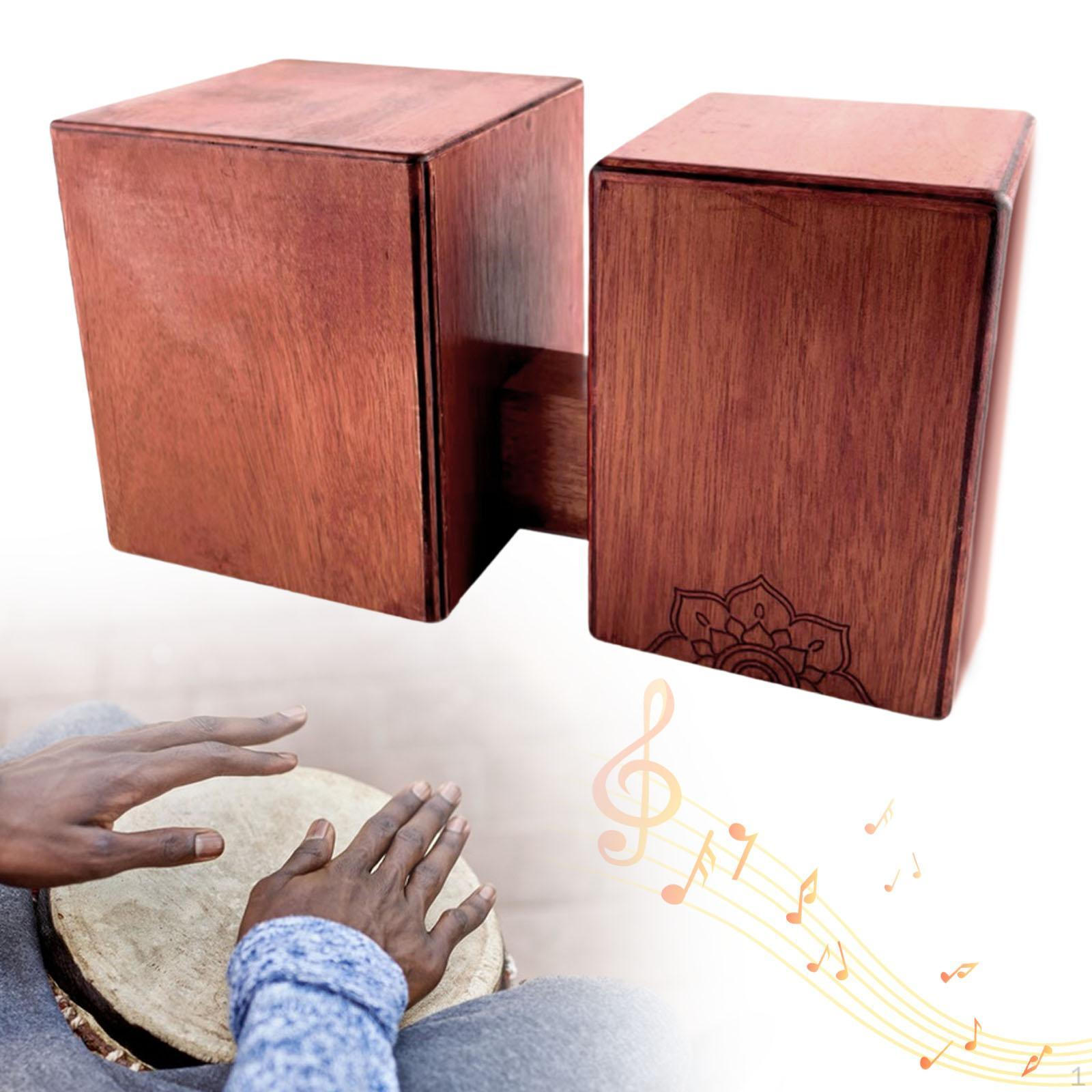 

Bongo Drum Percussion Instrument Music Beginners Professional for Adults Kids Compact