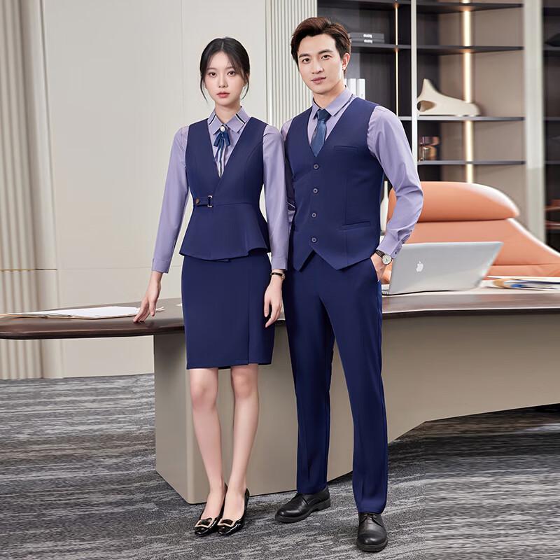 Unisex Hotel & Restaurant Service Vest Uniform Set