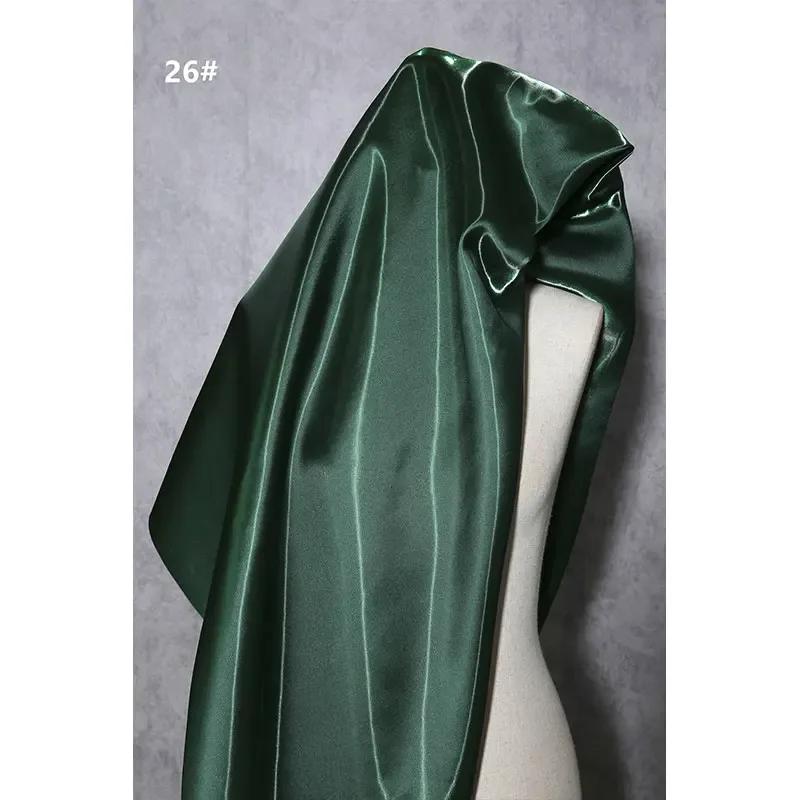 150Cm Wide Luxury Glossy Metallic Liquid Satin Fabric Galaxy Shiny Cloth Crafts for Fashion Designer Show Dress Comfort Material