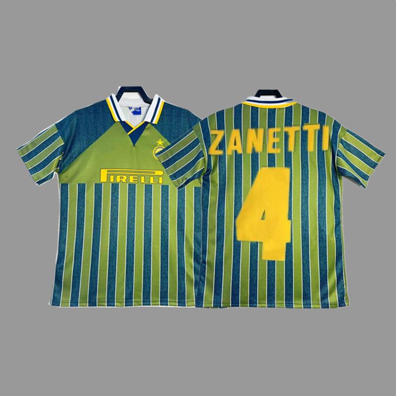 Inter Retro Jersey Football Jersey Classic Baggio Ronaldo Zanetti Figo Adriano Jersey