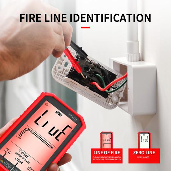 4.8-inch Digital Multimeter Large Screen Auto-Ranging Accurate Voltmeter Ohmmeter Temperature Capacitance Measuring