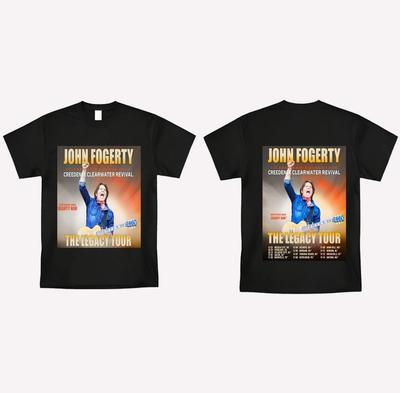 John Fogerty Creedence Clearwater Revival The Legacy Tour 2025 Maglietta