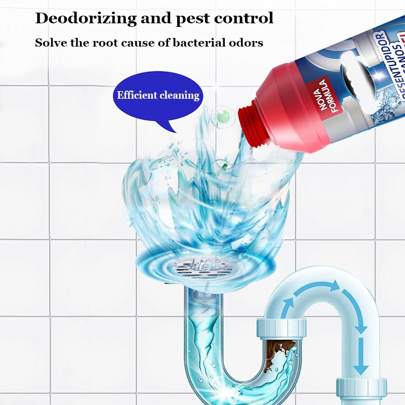 Pipe Dredging Agent Powerful Dissolving Toilet for Dissolving Kitchen Toilet and Floor Blockage Agent for Drainage 500ml 1PCS