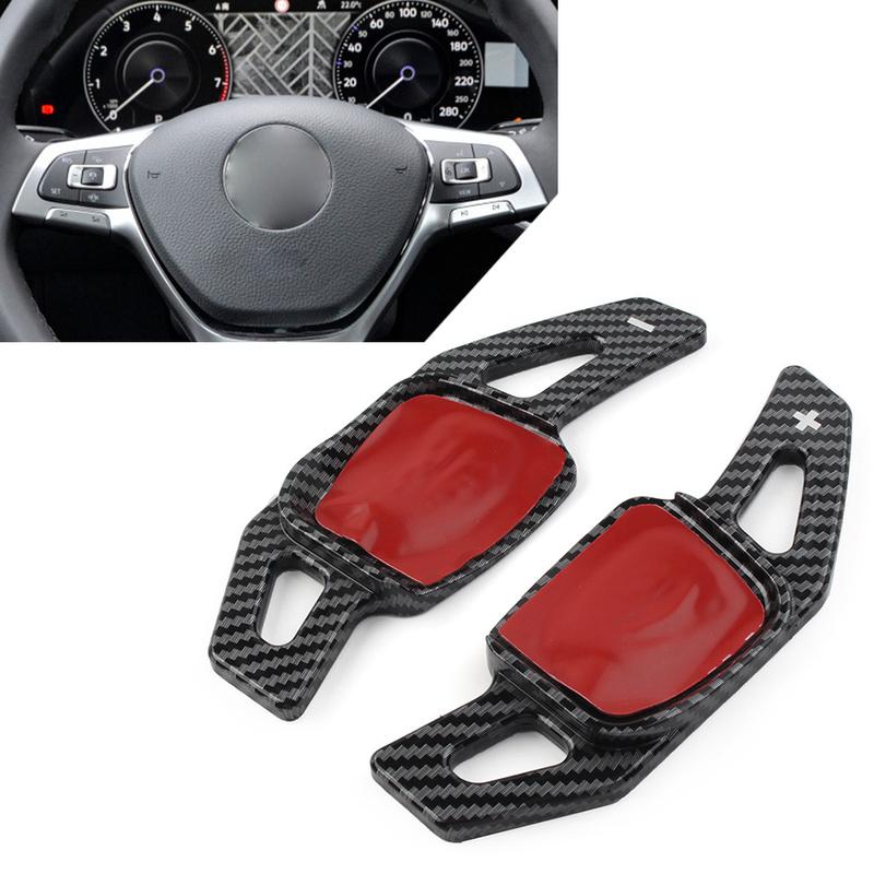 2 pezzi Estensioni Leve Cambio al Volante per Auto per Volkswagen VW Golf 8 MK8 GTI/GTD/GTE/R-Line Polo Jetta Tiguan Atlas