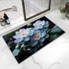 Pastoral 3d Visual Flower Flower Floor Mat Door Dirt-resistant Entrance Door Carpet Diatom Mud Entrance Bathroom Floor Mat