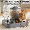 2-in-1 Pet Food Dispenser Automatic Slow Cat Dog Bowl Durable Pet Water Dispenser  Dry Food Use