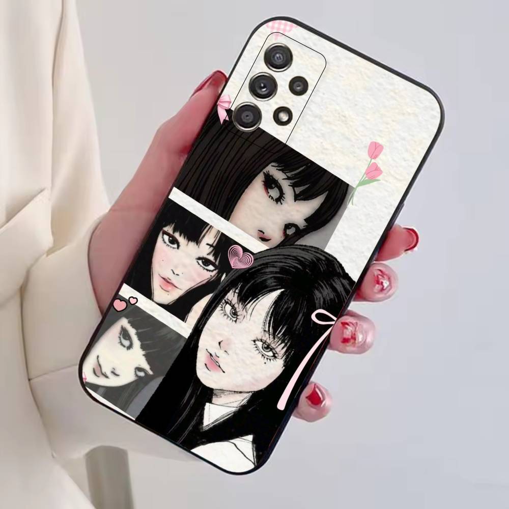 Terror Art Tomie Hard Phone Case Black Silicone Soft For Samsung S25,S24,S21,S22,S23,S30,Ultra,S20,Plus,Fe,Lite