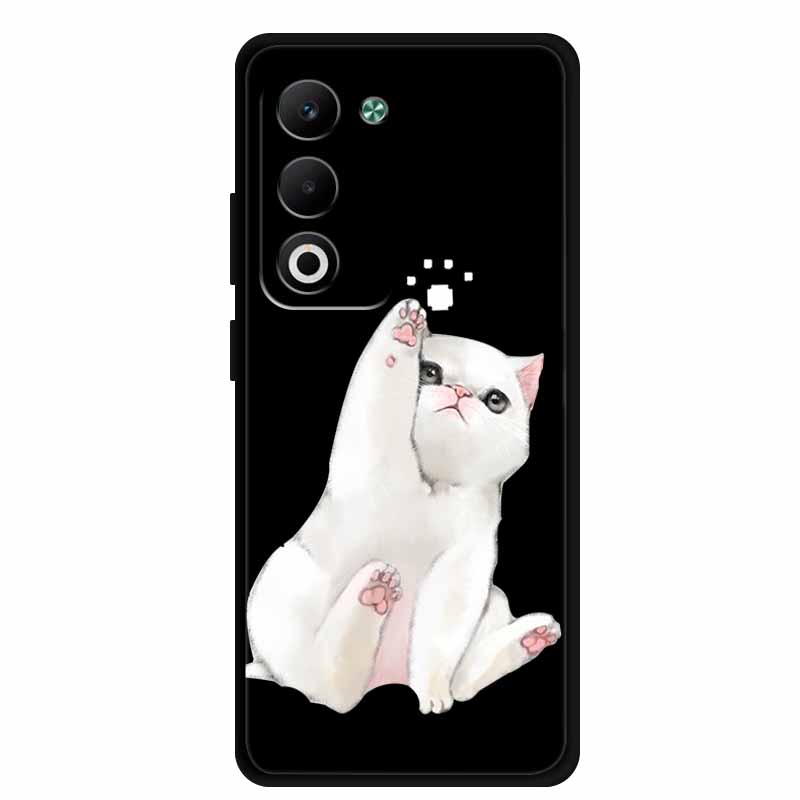 Coque For OPPO A5m A5i Pro Case Cartoon Cat Black Silicone TPU Soft Phone Case For OPPO A5 5G 4G Global Back Cover Case Funda