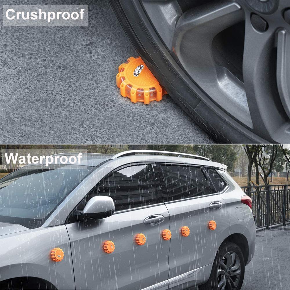 1pc 3pcs Magnetic LED Strobe Warning Light Emergency Road Rescue Safety Flashing Lights Car Roadside Beacon Lamp Flare