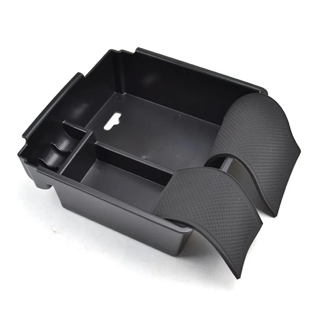 Black Car Center Console Armrest Storage Box For Ford Ranger 2016-2018 Organizer Storage Glove