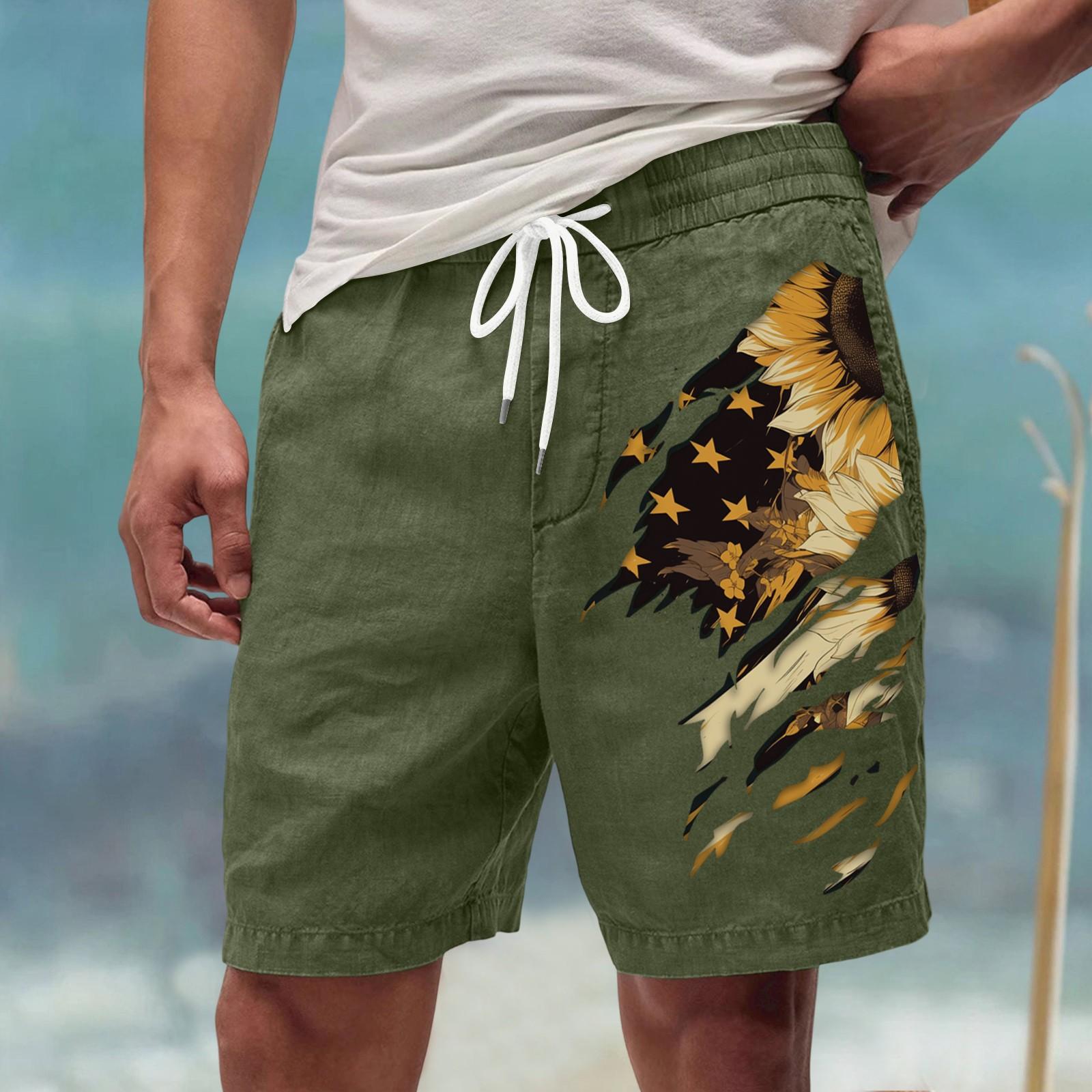 

Мужские летние большие повседневные свободные спортивные брюки пляжные шорты XXXL