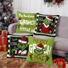 4Pcs/Set Grinch Christmas Pillow Covers For Home Farmhouse Decor Couch 45X45Cm