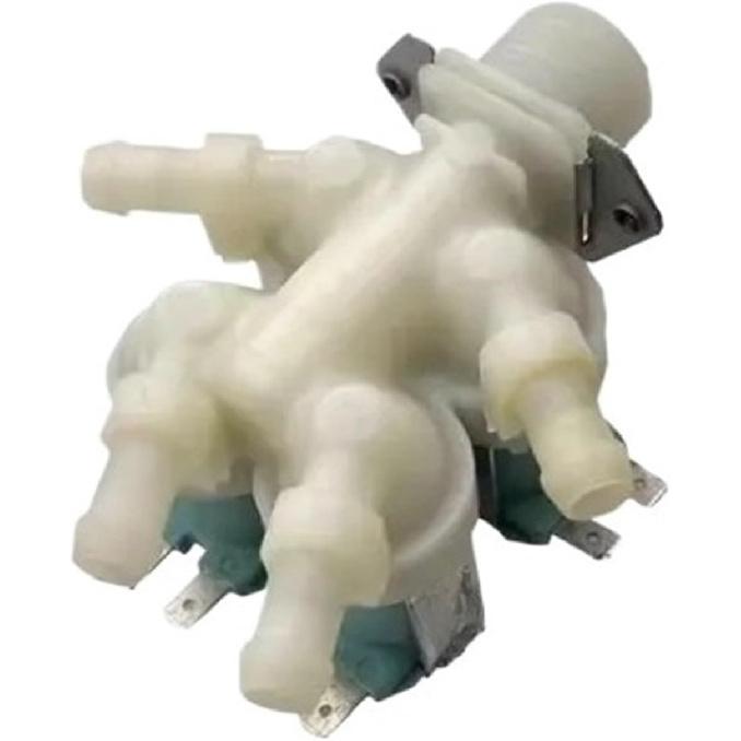 Electric Water Inlet Solenoid Valve,Compatible with Samsung DC62-00214Q DC62-00214N DC62-00214M 50/60HZ Washing Machine Parts(DC62-00214Q)