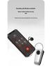 Clip-On Bluetooth Headset with Digital Display, Stereo Sound, Long Battery Life, and Retractable Cable