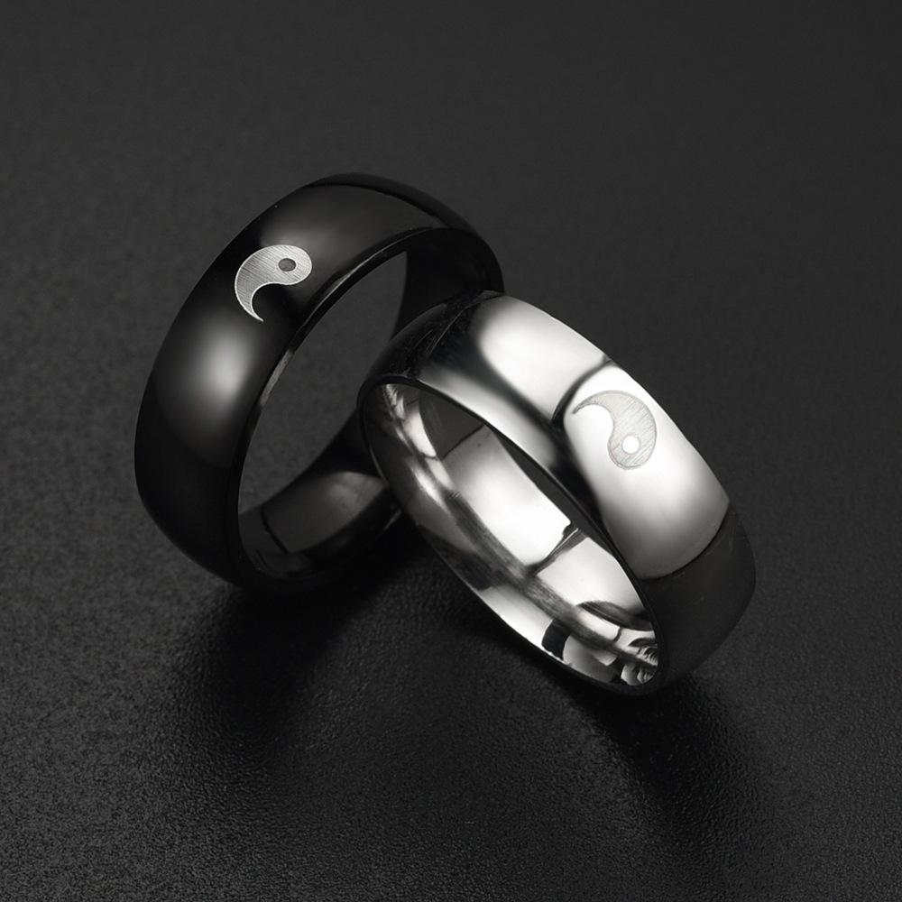 1Pc Fashionable, Versatile and Simple Titanium Steel Ring, Suitable for Accessories for Men and Women