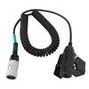 6PIN U94 Adapter Push To Talk Talkabout Radio Cable Plug Headset Connector for PRC?152 Talkabout