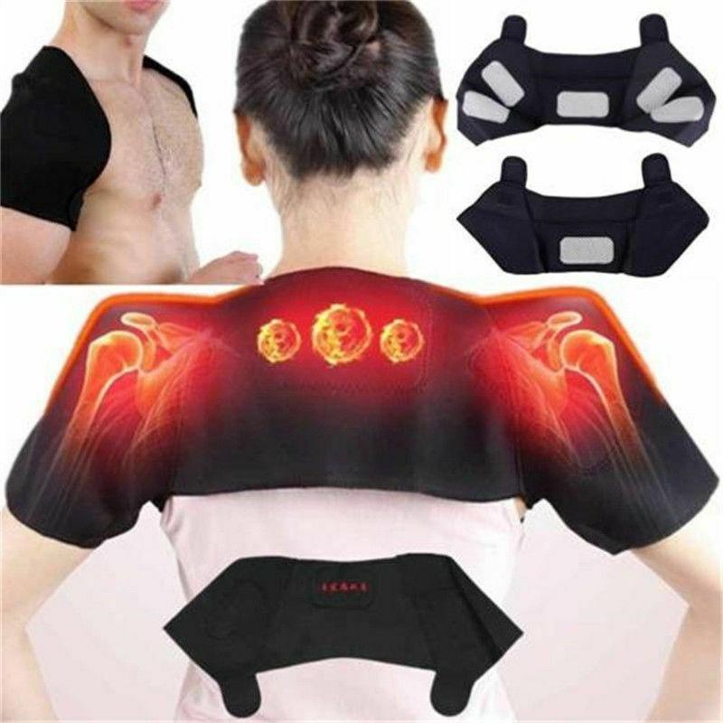 Self Therapy Heating Magnetic Tourmaline Back Support Belt Shoulder Protector