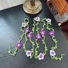 Hairband Flower Triangular Headscarf Vintage Vine Foral Hip Scarf  Pants Accessories