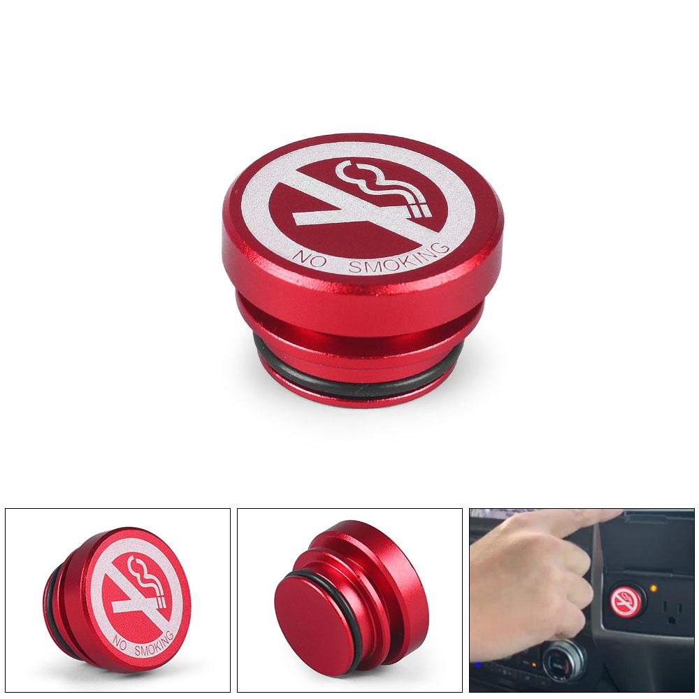 12V Universal Car Lighter Button Cover Accessories No Smoking Button Car Lighter Plug Delete Plug