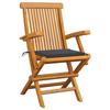 VidaXL Lot de 4 Chaises de Jardin avec Coussins, Sièges de Terrasse, Chaises de Salle à Manger, Meubles de Patio Extérieur, 3065617