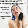 Frosted Exfoliating Gloves Back Frosted Dead Skin Facial Massage Gloves Durable Black Deep Cleaning Towels Shower