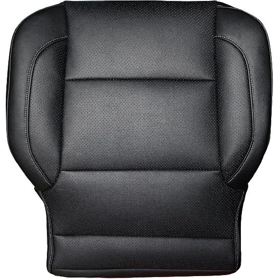 Driver Side Bottom Leather Seat Cover Compatible with Ch-evr*olet Silverado 1500 2500 HD 3500 HD Tahoe Sierra LTZ 2014-2019 Driver Or Passenger Side