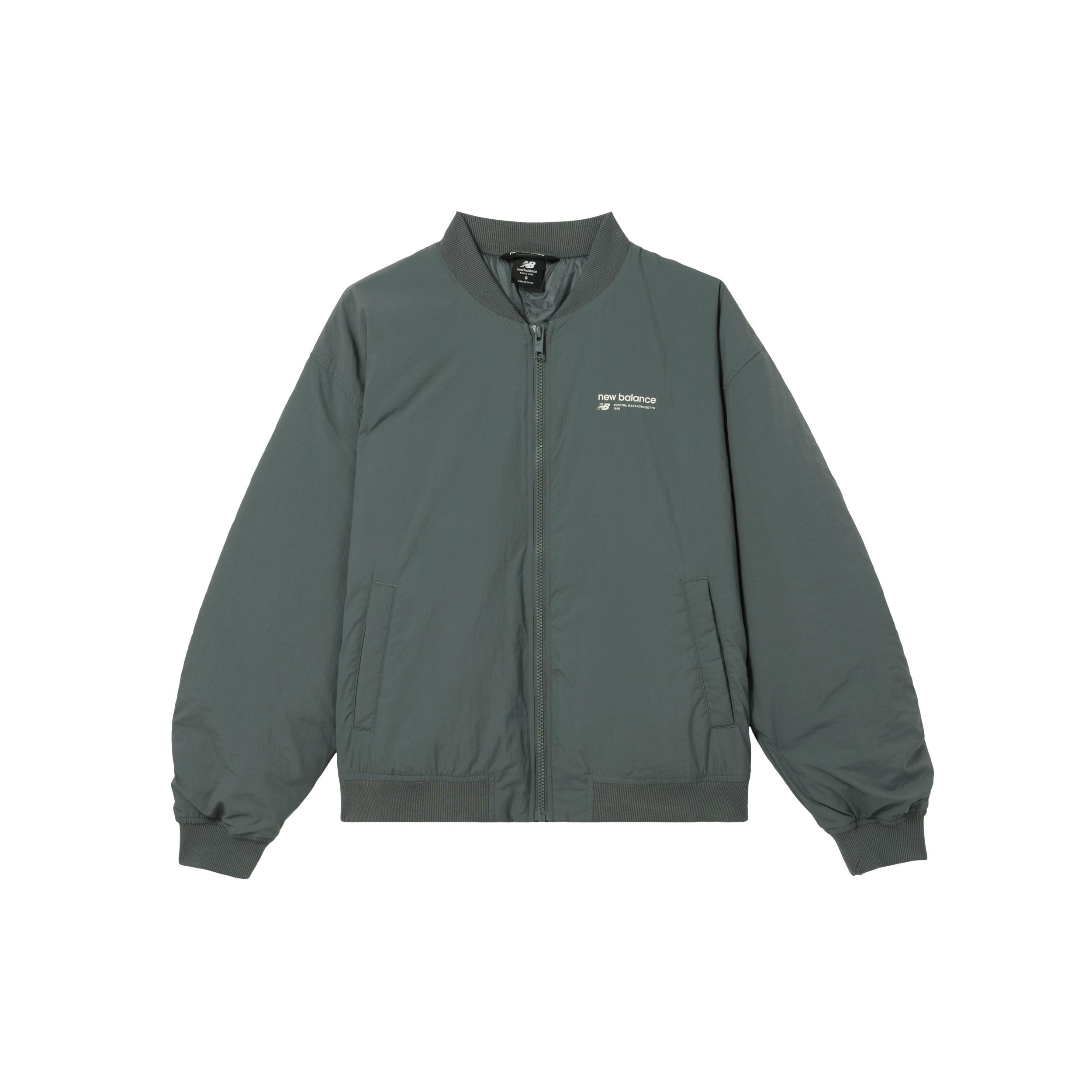 (WMNS) New Balance Linear Heritage Woven Bomber Jacket Asia Sizing Graphite Women s WJ33507-GT L