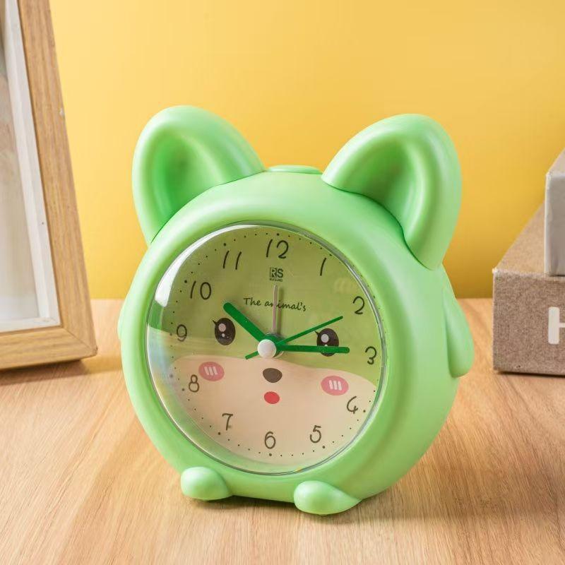 Student Small Alarm Clock Lazy Wake Up Music Multifunctional Children's Animal Clock Bedroom Silent Fashion Cute Seat Clock