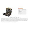 DEKO DKMT128/DKMT196 Home DIY Tool Set Auto Repair Combination Package Hand Tool Kit with Plastic Tool Box, Screwdriver, Hammer