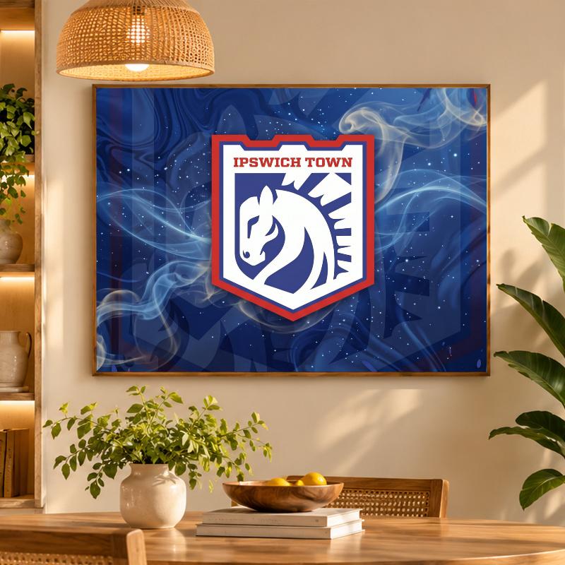 5D Diamond Painting Ipswich Town Football DIY Full Drill Diamond Art Kit Home Decoration